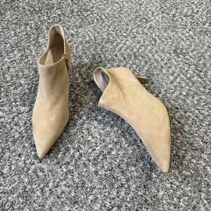 Pelle Moda Colsen Boots Women's 11 M Tan Pointed Toe Kitten Heel Bootie New